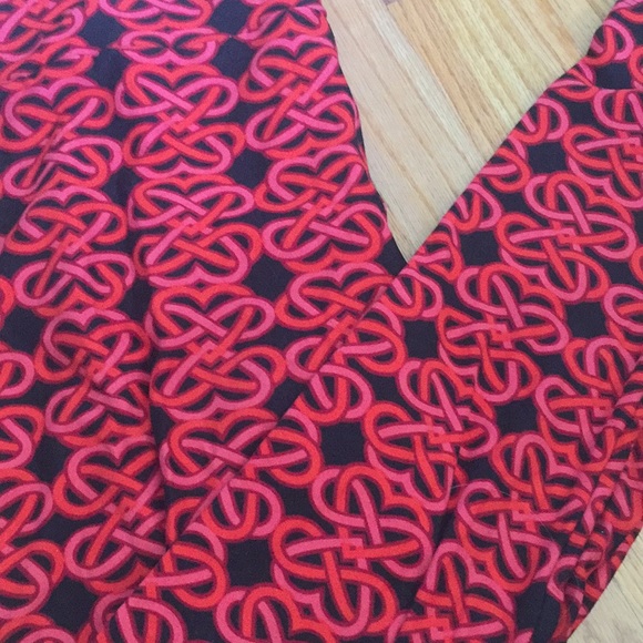 Lularoe heart infinity valentine leggings TC black - Picture 3 of 5